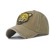 New outdoor trendy embroidered cheetah baseball cap men and women plaid cap fashion hat
