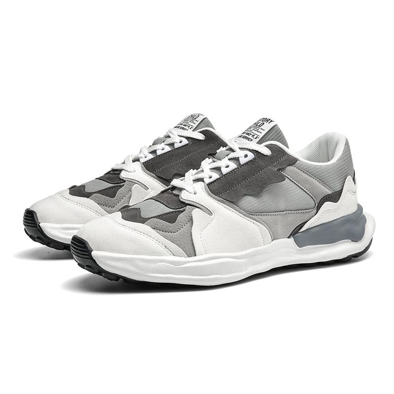 

Fashion Lightweight Anti-skid Trend Shoes 2026 Spring New Men s Casual Shoes Thick Soles Comfortable Breath Male Sneakers Mesh 7 39 серый