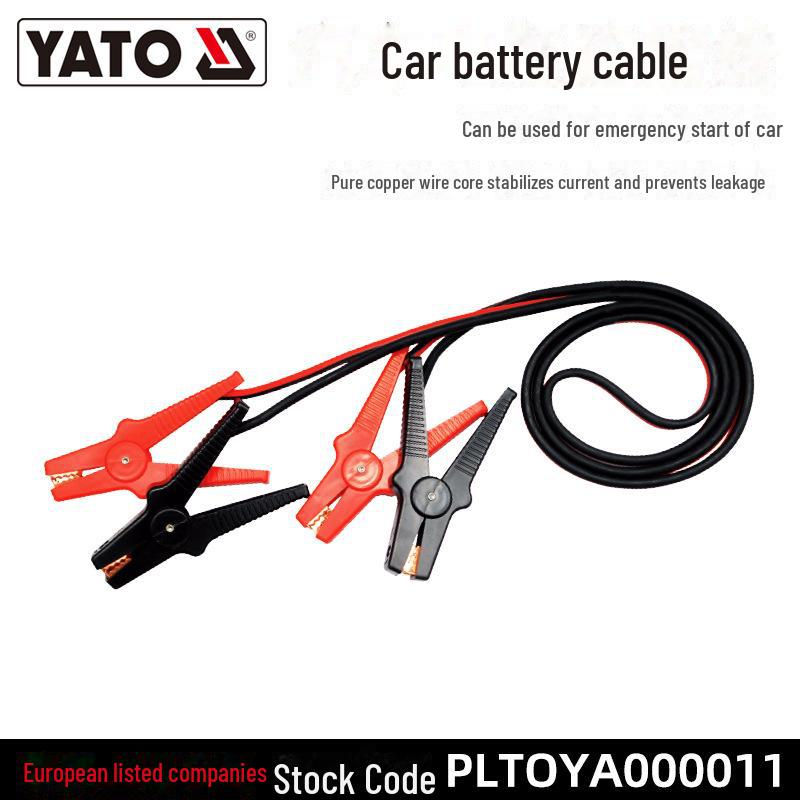 

YATO Pure Copper Car Battery Jumper Cables with Dragon Clip YT-83153