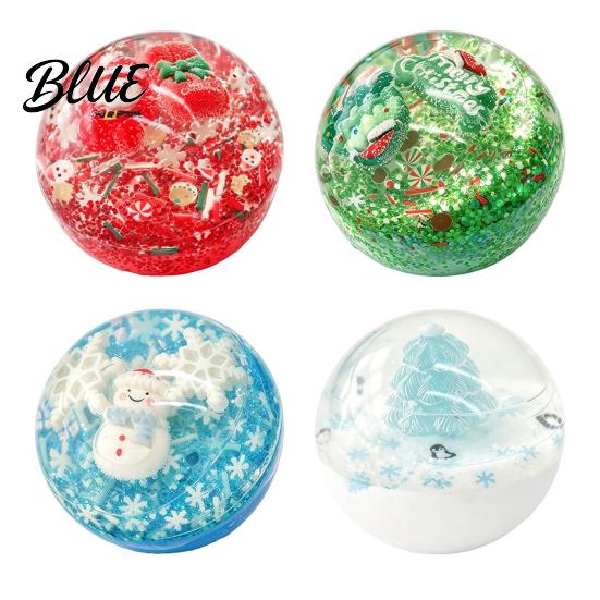 Anxiety Relief Gadget 1/4Pcs Christmas Stress Ball Fidget Toy Squeezable Ball Xmas Squeeze Toy Theme Sensory Party Favors for Adults and Kids