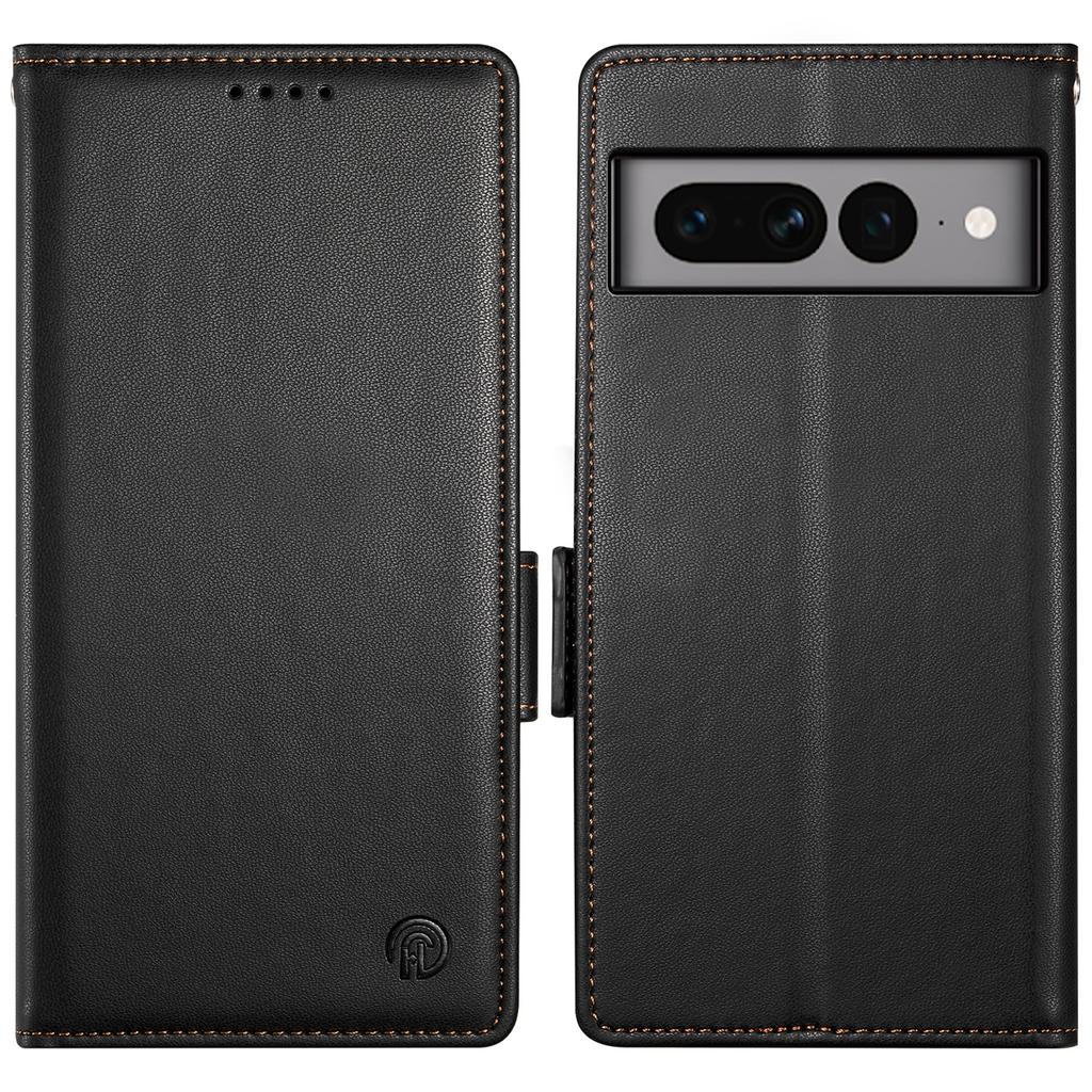 DF-010 For Google Pixel 7 Pro 5G Case Wallet Leather Phone Cover Flip Stand View Magnetic Protect
