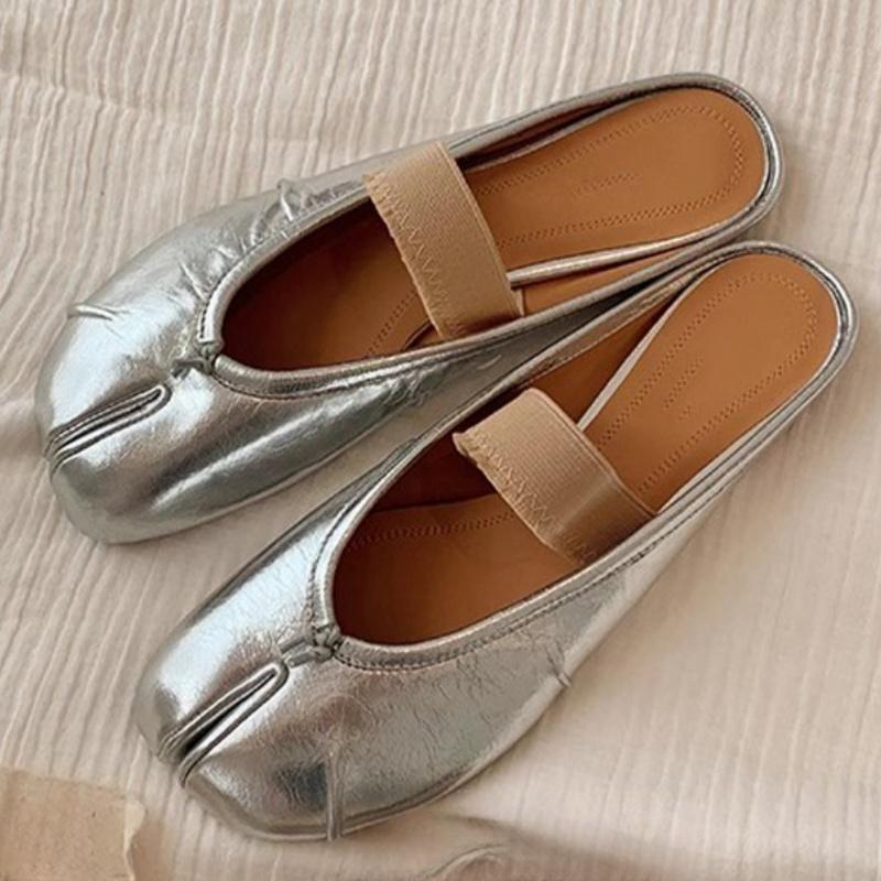Fashion Fashion Soft Leather Split Toe Women Ballet Flats Spring Autumn Comfortable Walking Lazy Loafers Casual Girls Dance Shoes