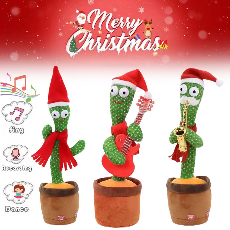 Adorável Brinquedo Interativo de Cacto Dançarino Com Recursos de Canto e Dança Para Presentear com Diversão