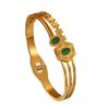 Gold-Plated Zircon Vintage Women's Bracelet - Light Luxury Fashion