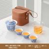 Dehua white porcelain gold silk bamboo rhyme simple business travel express customer cup annual meeting anniversary opening event printing