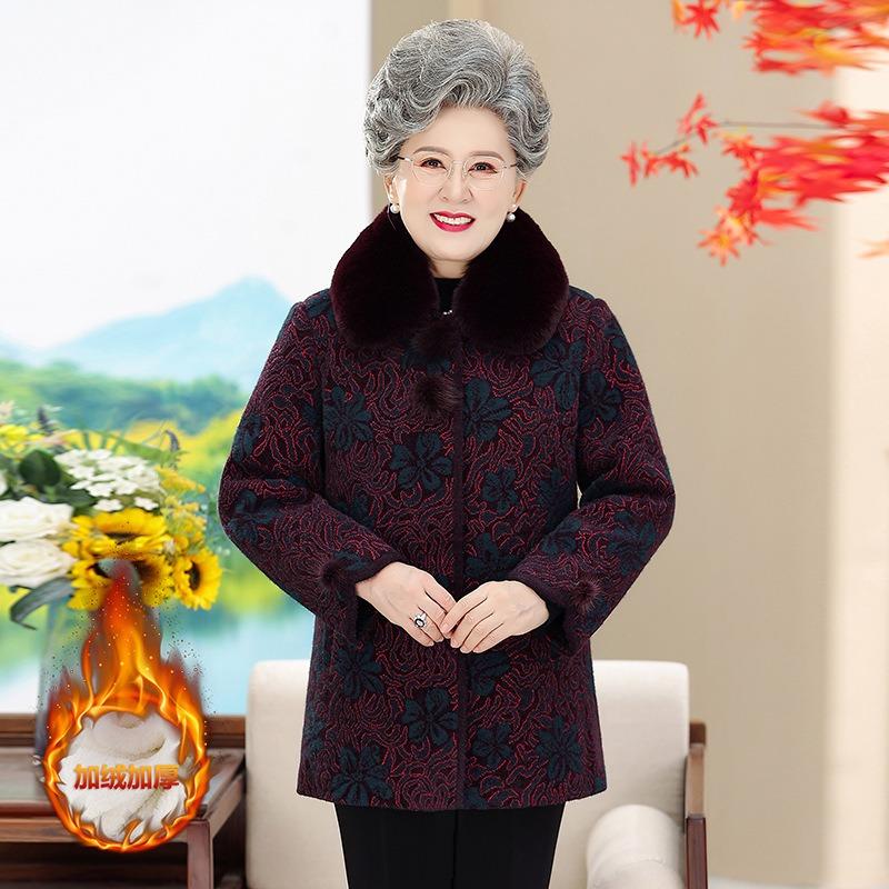 

Women s winter clothing fleece thickened jacket gold mink fleece warm padded jacket wife clothes 5XL (recommended 150-82.5kg) фиолетовый