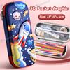 3D Stationery Box Labubu Pencil Case for Kids Large Capacity Cartoon Pencil Box Student Gift for Kids Pencil Cases & Bags