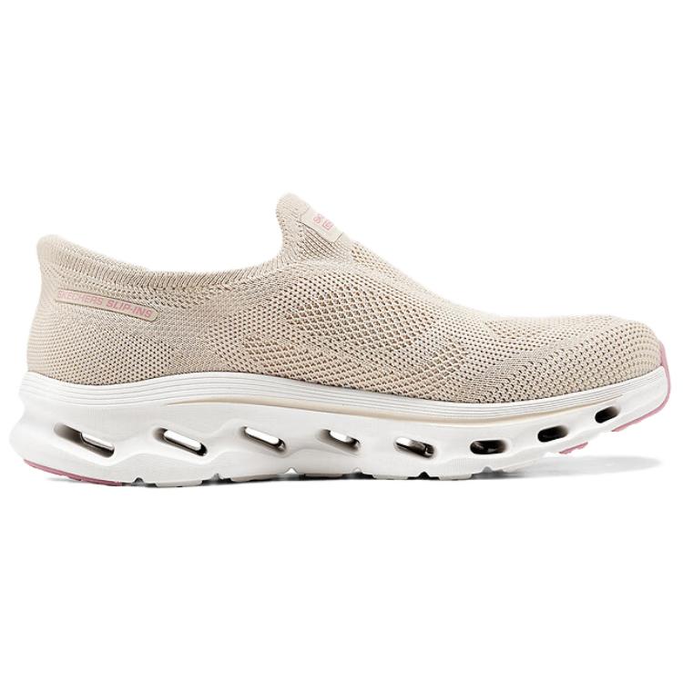 Skechers Go Walk Fabric Versatile Comfortable Mom Style Durable Low Top Casual Shoes Women Sneaker Pink 125120-NTPK