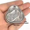 Triple Pack Magnetic Push Cards Triangle Fingertip Spinner Metal Popping Sound Stimulating Game Foradult Stress Ease Toys