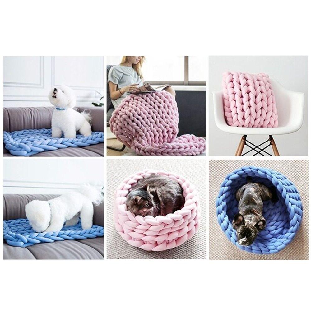 2.5cm Arm Knitting Yarn Super Velvet Tube Yarn Machine Washable Chenille Yarn Crochet Projects