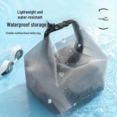 Runhui EVA Waterproof Handheld Bag - Beach, Swimsuit, Makeup & Toiletry Travel Essential
