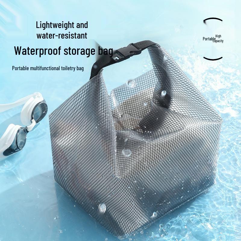 Compact Waterproof Crossbody Toiletry and Storage Bag for Travel, Beach, and Swimming