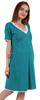 Inkmeso Solid Nightgown Dress For Women Nightwear Lace Short Sleeve Loungewear