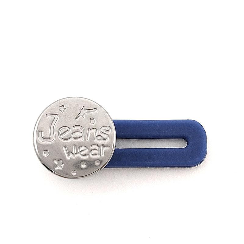 5PCS Metal Button Extender For Pants Jeans Free Sewing Adjustable Retractable Waist Extenders Button Waistband Expander