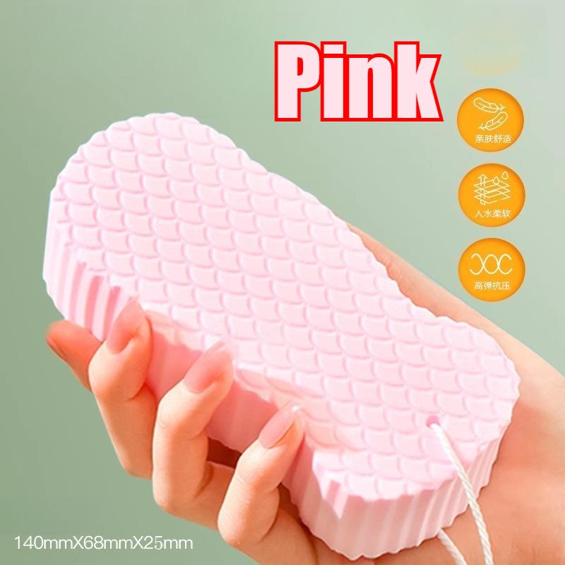 

1 шт. Мягкая губка для тела, скраб для ванны, отшелушивающий скраб, губка для душа, щетка для удаления кожи тела, отшелушивающий розовый