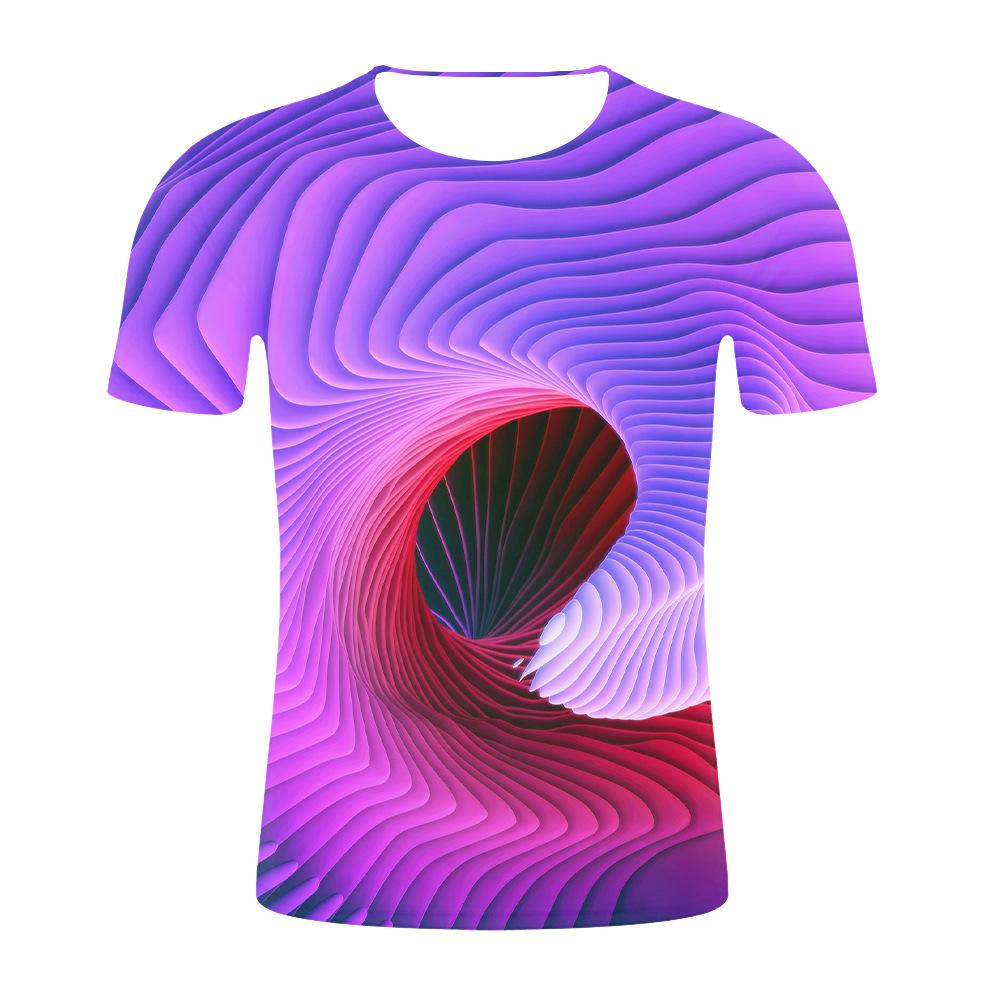 

Летняя мужская футболка с 3D-принтом с геометрическим рисунком с цифровой печатью, с коротким рукавом 6xl