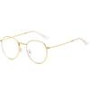 Vintage Round Glasses Clear Lens Fashion Gold Metal Frame Eyewear Optical Men Women Eyeglass Frame Fake Glasses