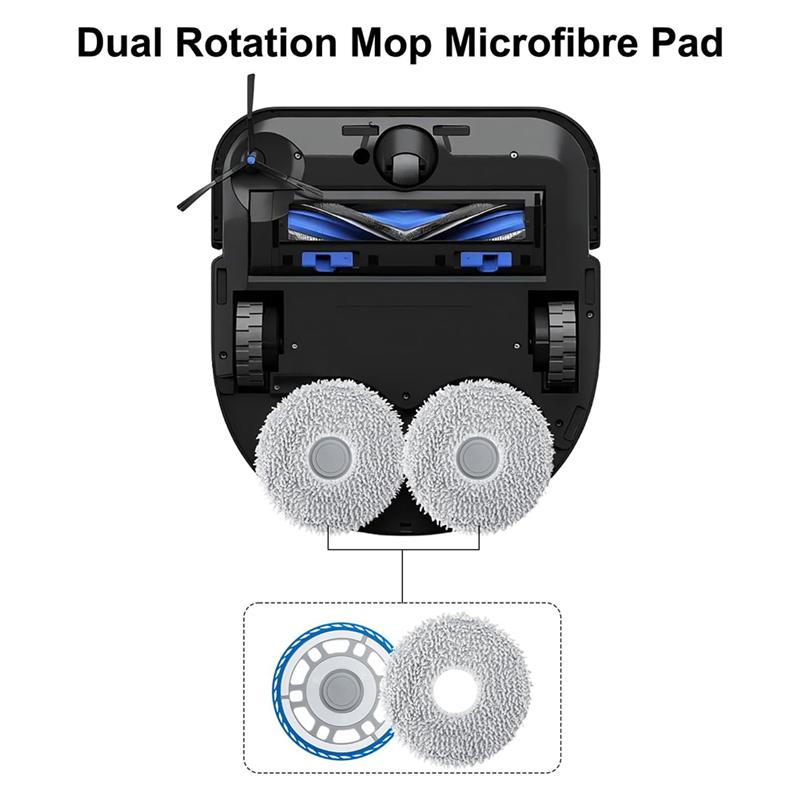 

Promotion!Mop Cloths And Holder For Ecovacs X5 PRO Parts Mop Pad Floor Cleaning Robot Vacuum Cleaner Replacement Parts