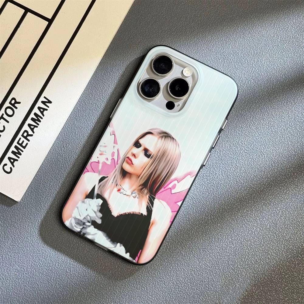 Avril Ramona Lavigne Phone Case For IPhone 16 15 17 Pro 11 12 13 14 Pro Max Plus Soft Ripple Silicone Cover Shell