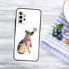 Cartoon German Shepherd Dog Case For Samsung Galaxy A13 A23 A33 A53 A52 A32 A12 A56 A36 A16 A54 A34 A14 A15 A35 A55 A17
