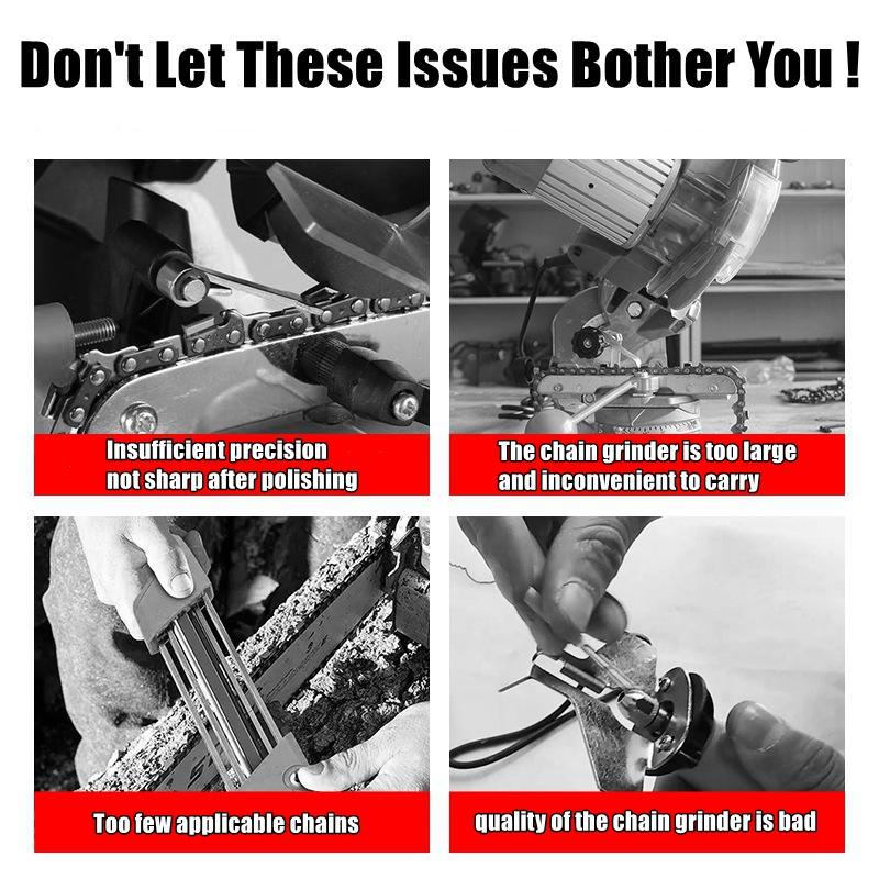 Portable Chainsaw Chain Sharpening Jig, Aluminum Alloy Hand Chain Saw Sharpener, for All Kinds of Chain Saws/Electric Saws