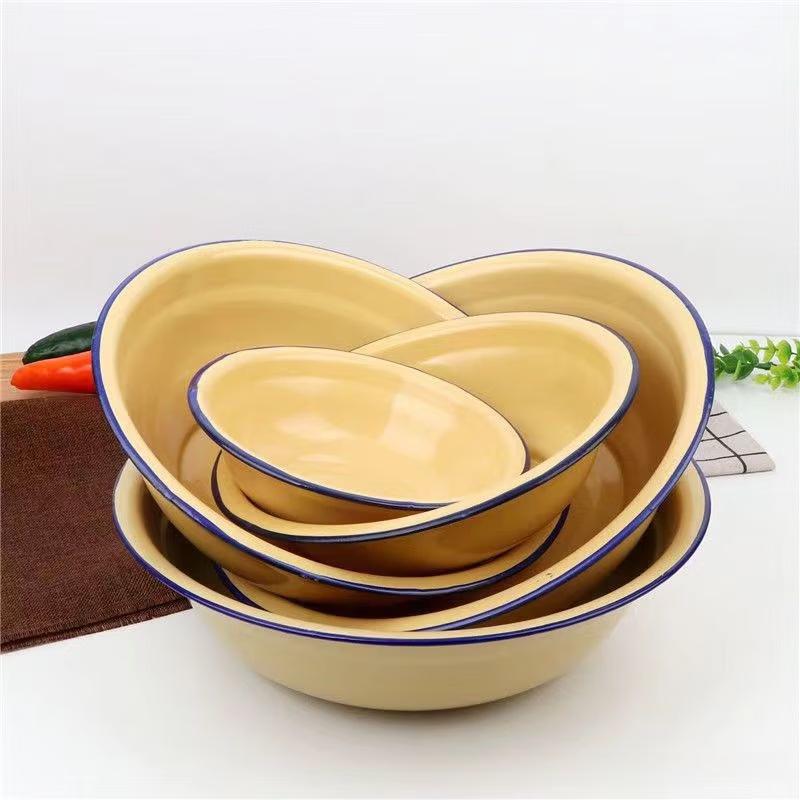 Versatile Enamel Kitchen Bowl