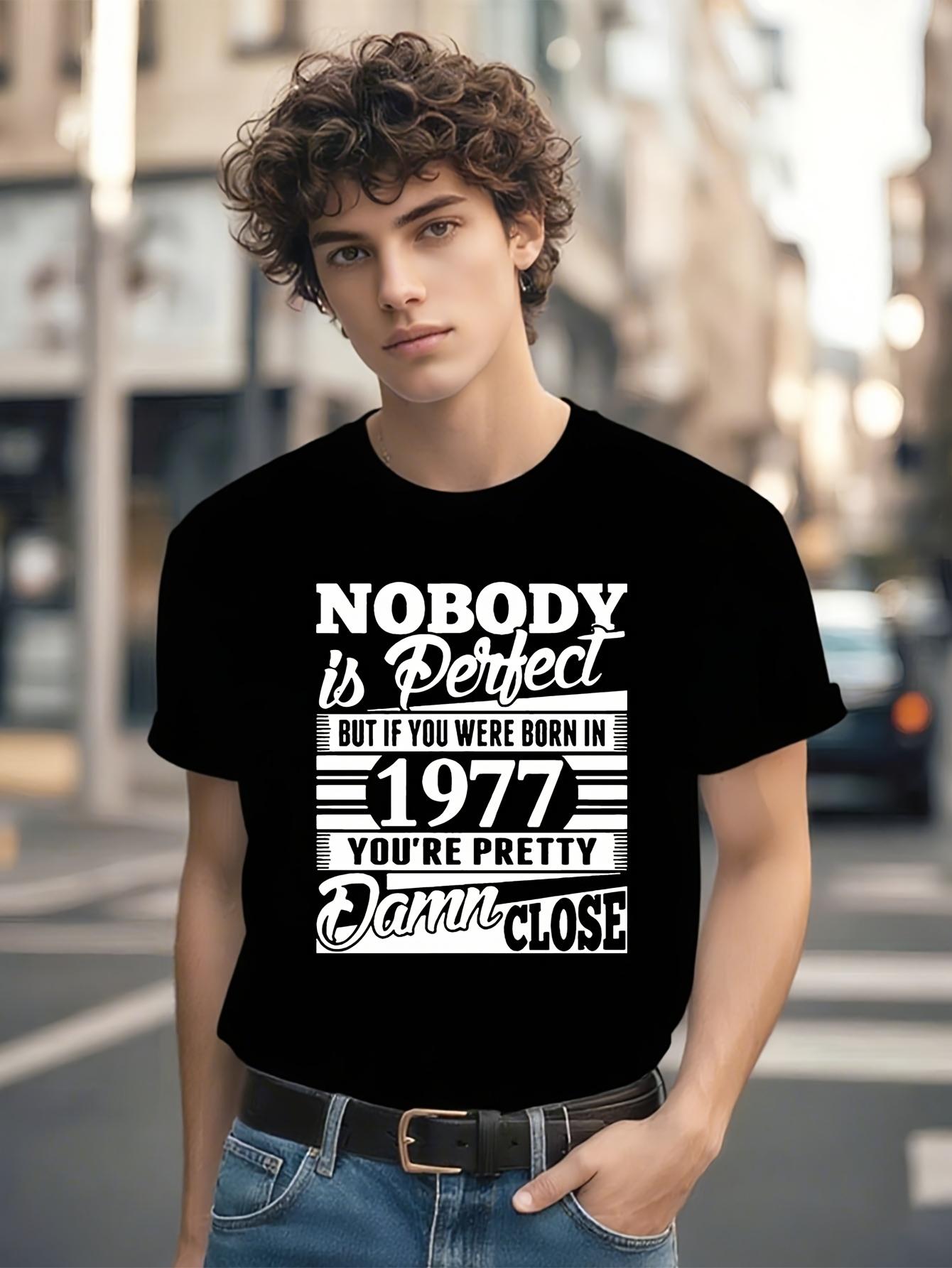 Vintage 1977 Funny Birthday Tshirt - Born in  77 You re P... M