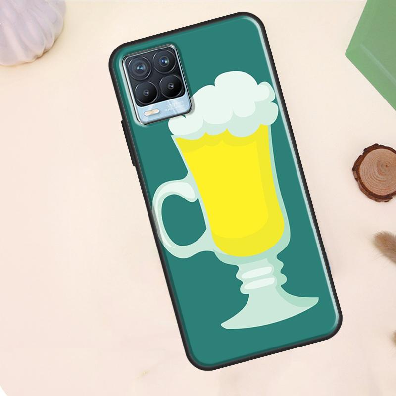Beer Mug Beer Bubbles Case For Realme C55 C53 C33 C63 C61 C51 C65 C67 C71 C75 11 12 13 14 15 Pro Plus GT6 GT7 Pro