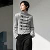 Stile Napoleon Stile Corte Cappotto Vestibilità Slim Cappotto con Collo Alto Giacca Corta Casual Streetwear