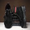 Winter High-top Cotton Shoes, New Velvet Warm Fashion, Black Martin Boots, Lace-up Casual Single Shoes for Men