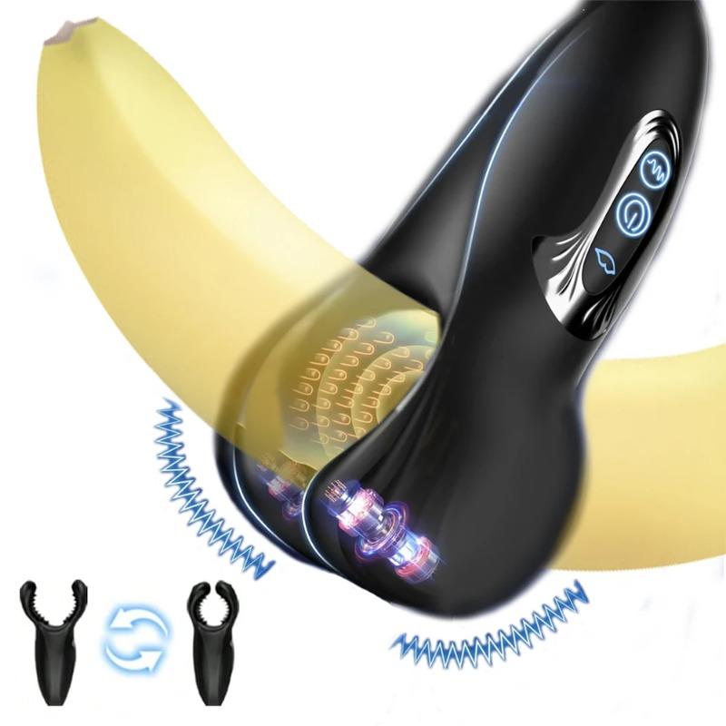 Herren Eichel Trainer & Vibrations-Trainer – Verzögerungsverstärker, Ausdauer-Masturbator & Penis-Massagegerät für anhaltendes Vergnügen