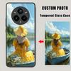 Benutzerdefinierte Hartglas Hülle Für Realme 14 13 12 11 10 Pro Plus 5G 9 9i 8 8i C67 C65 C61 C55 C53 GT 6 6T Personalisieren DIY Cover