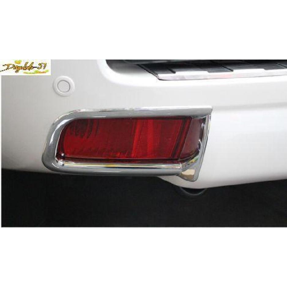 Chrome Rear Fog Light Cover Trim 2pc For Toyota Land Cruiser Prado FJ150 2010-22