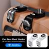 Car Seat Back Hooks Auto Logo Hanger Storage Organizer For 86 Mirai Supra Prado Alphard Crown Vellfire Venza CHR Keyring SH7