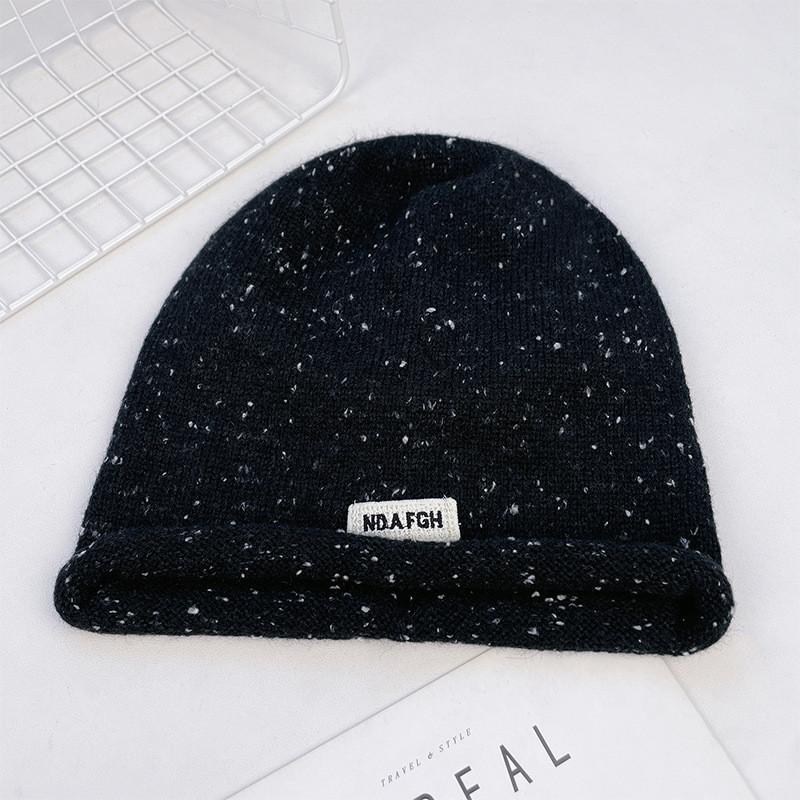 Knit Beanie Hat For Women Winter Fashion Warmth And Protection чёрный