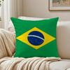 Fashion Casual Minimal BBrazil icon Cushion Cover Linen Pillowcase Soft  for Sofa Bed Home Room Decor