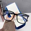 Gradient Green Fashion Square Anti Blue Light Glasses Women Luxury Brand Big Frame Presbyopia Eyeglasses Female Reading Glasses