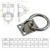 Eye Plate Marine Yacht 6mm Accesorii Boat Cabin Deck