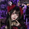 Soft Plush Faux Fur Headwear Red Black Halloween Hair Hoop Wolf Ears Headband  Club Events