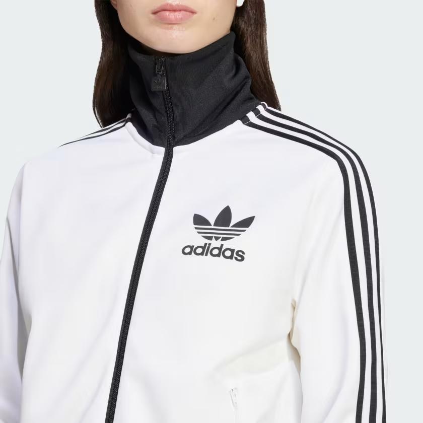 Adidas Womens Beckenbauer Track Top White Women Streetwear JC5806