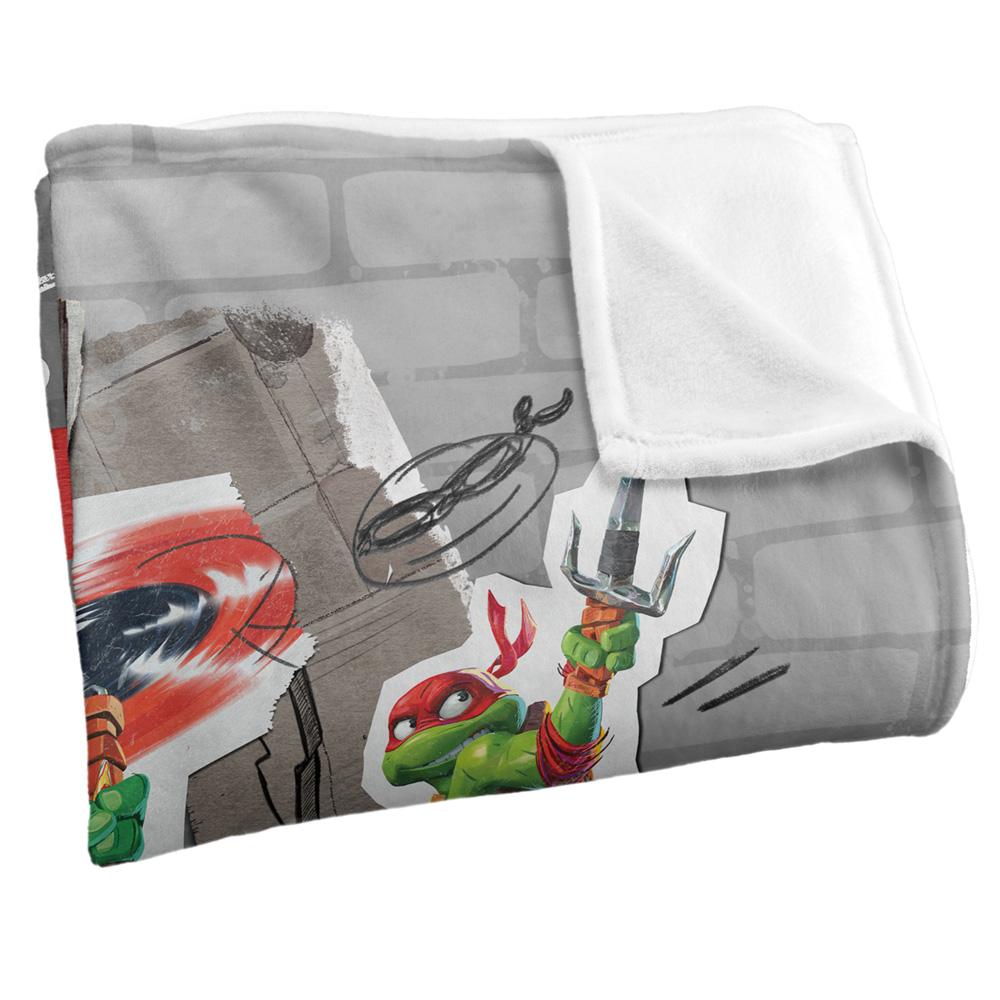Teenage Mutant Ninja Turtles: Mutant Mayhem Heroes In A Half Shell Silky Supersoft Blanket