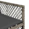 Vidaxl 7-Cz. Garden Furniture Set With Cushions, Grey, PE Rattan