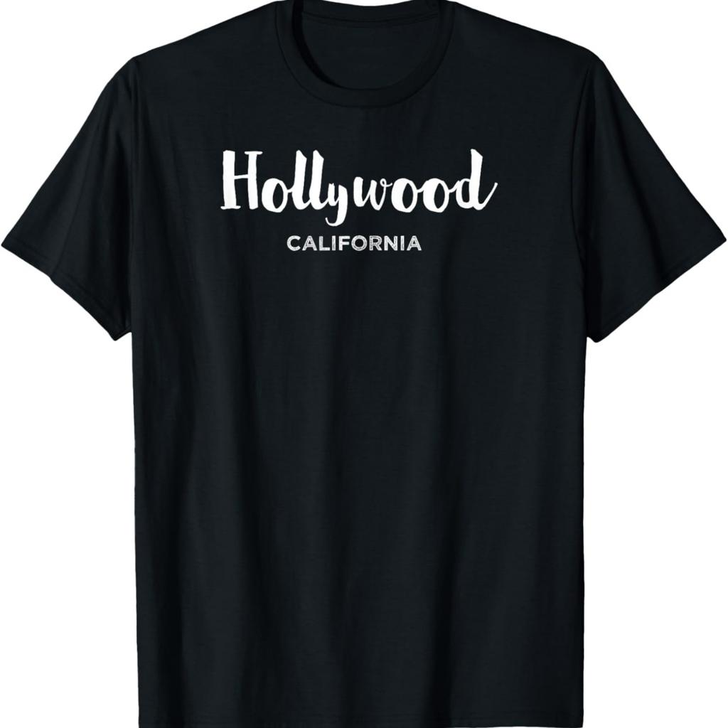 Hollywood, California, Stylish, Elegant Tourist Souvenir Tee