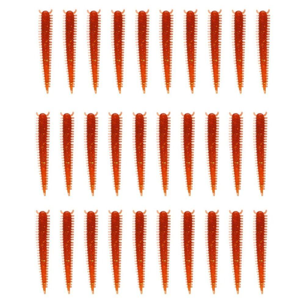 

30pcs Fishy Smell Earthworm Fishing Bait Elastic Maggot Lures Earthworm Lures Freshwater Fishing 30PCS-6cm