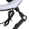 10in Live Stream Fill Light Angle Adjustable Dimmable Clip On LED Ring Light with Stand Phone Holder for Beauty Manicure