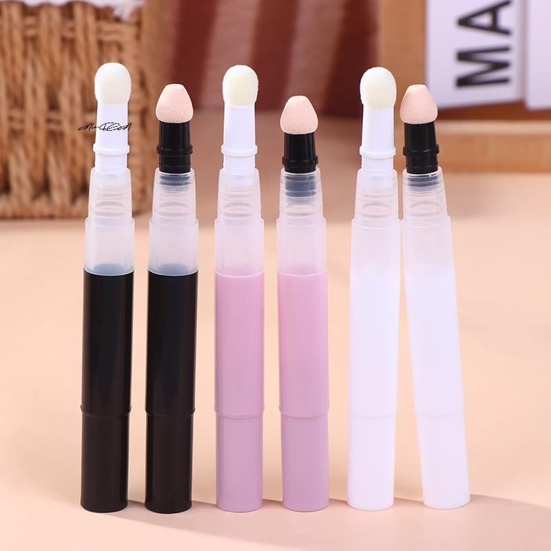 3ml Twist Pen Empty Tube with Sponge Tip Cosmetic Container Lip Gloss Foundation Concealer Dispenser Refill for Beauty Products