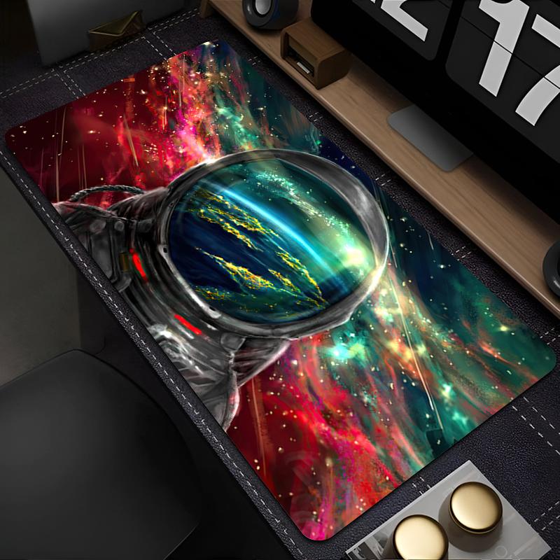Mouse Pad Antislip Durable Desk Mat Offices Pc Accessories Anime Keyboard Pad Laptop Space Astronauts Mouse Mat Tapis De Bureau