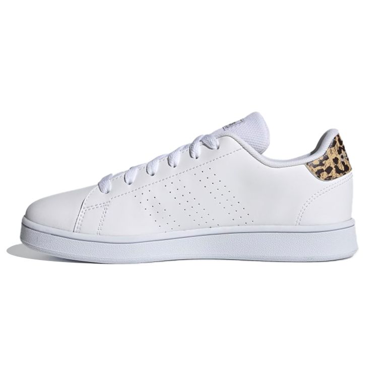 Adidas Neo Advantage Non-Slip Durable Breathable Low-Top Kids Skate Shoes Kids Skate Shoes White Beige FY8875