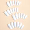Exclusive Long Trapezoid White Wearable Nail Art Tips
