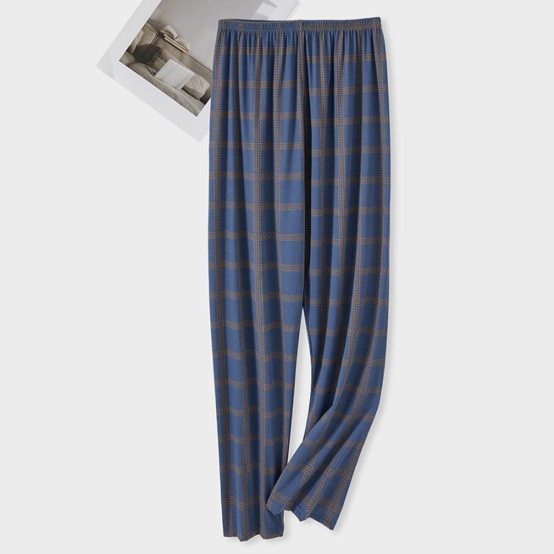 Men's 2024 Double Pocket Cotton Pajama Pants - Lightweight, Casual, Spring/Autumn Wear